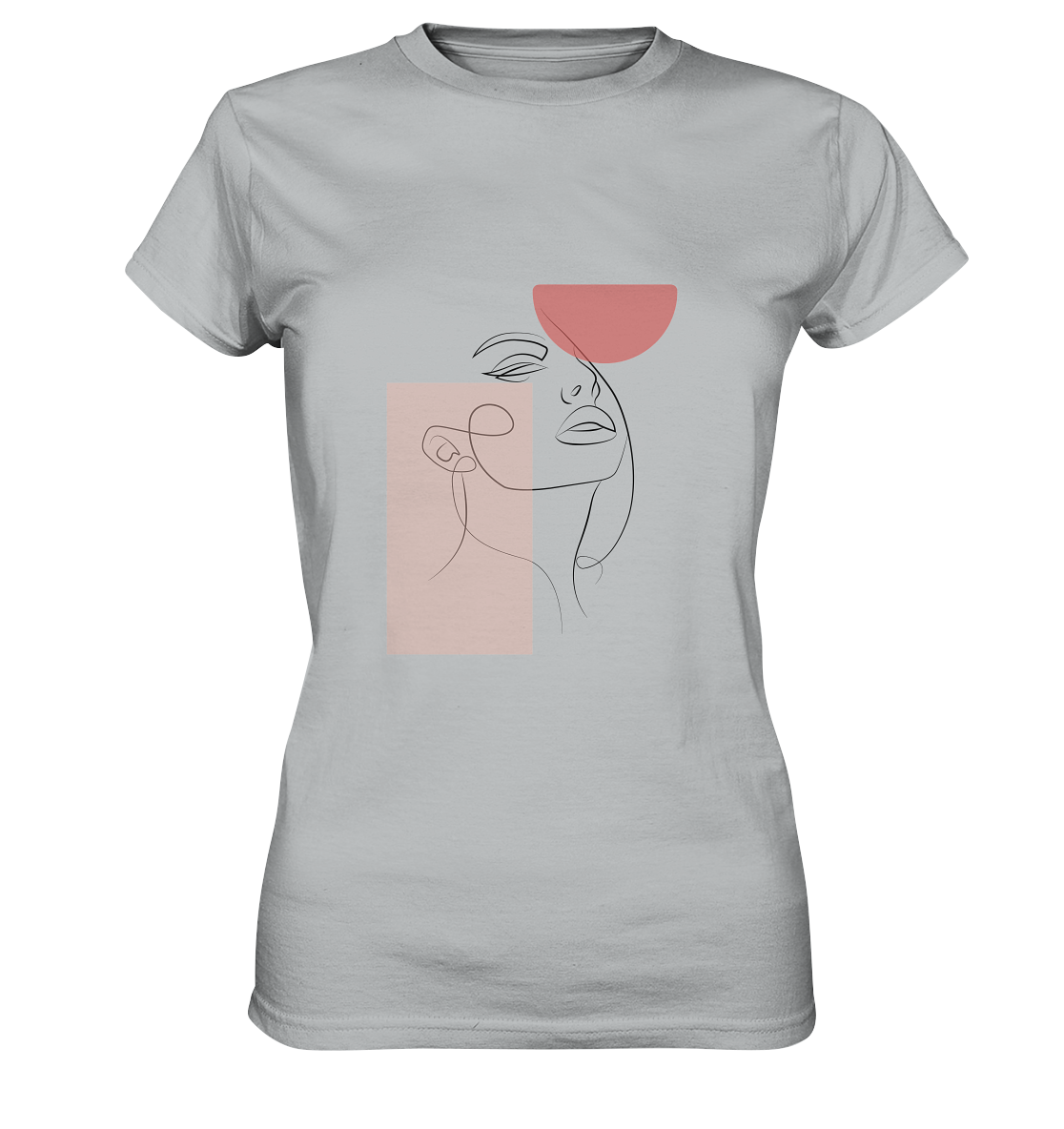 Junge Frau abstrakt - Ladies Premium Shirt