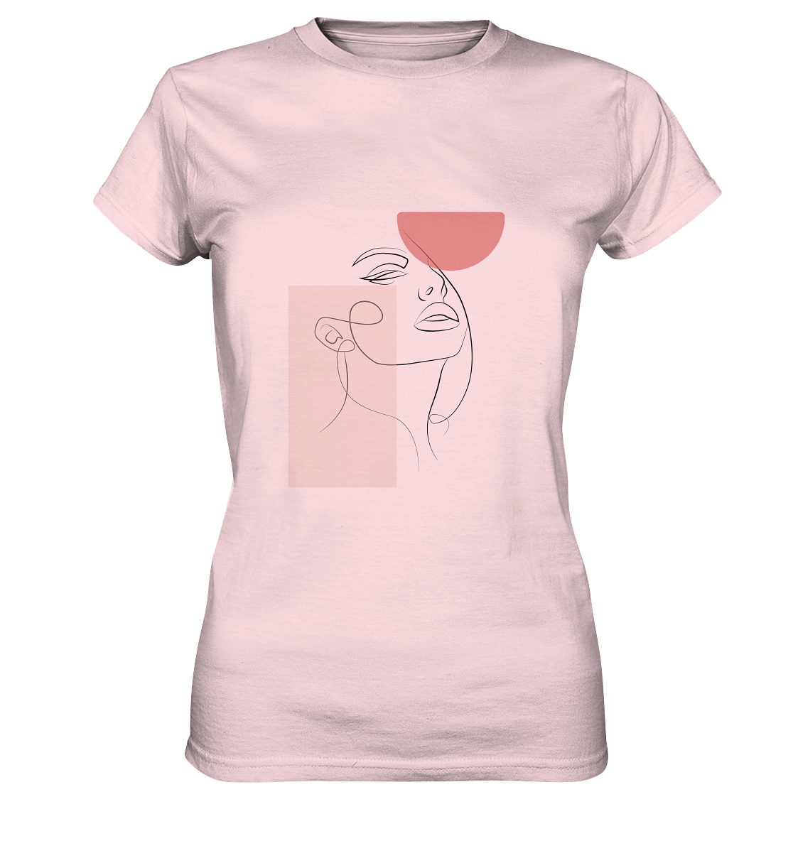 Junge Frau abstrakt - Ladies Premium Shirt